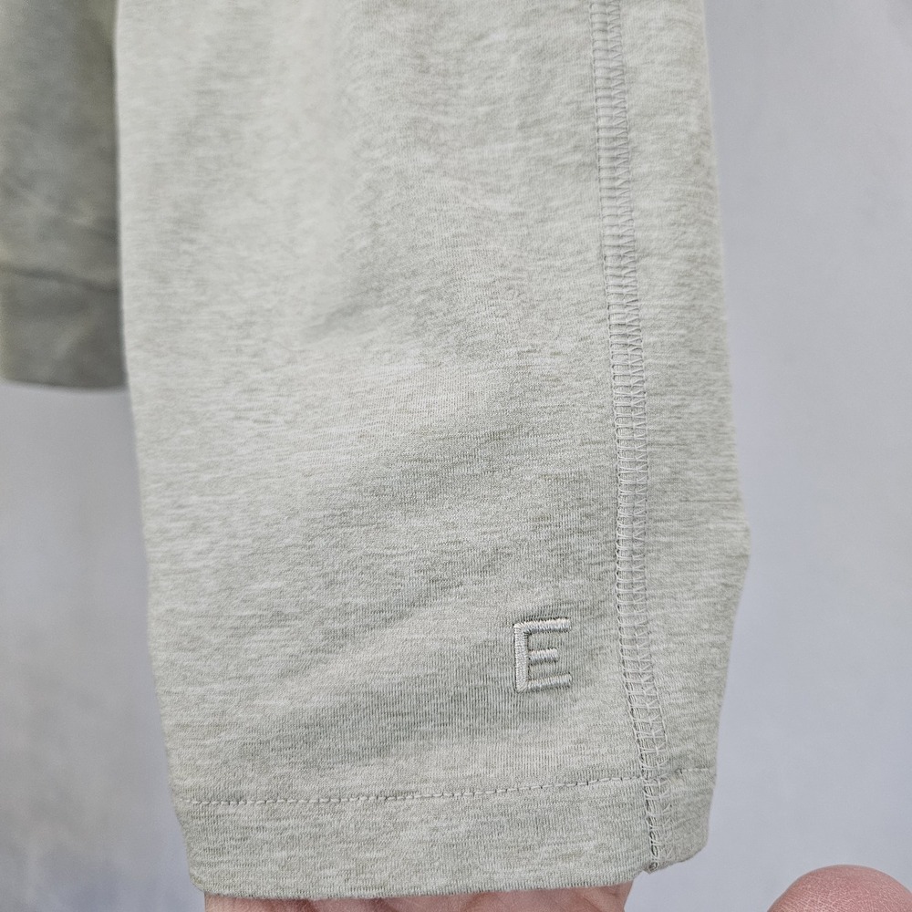 Everlane Sweater Mens L Lt Green Pullover Hoodie Long Sleeve Stretch Zip Pocket‎ - Picture 12 of 13